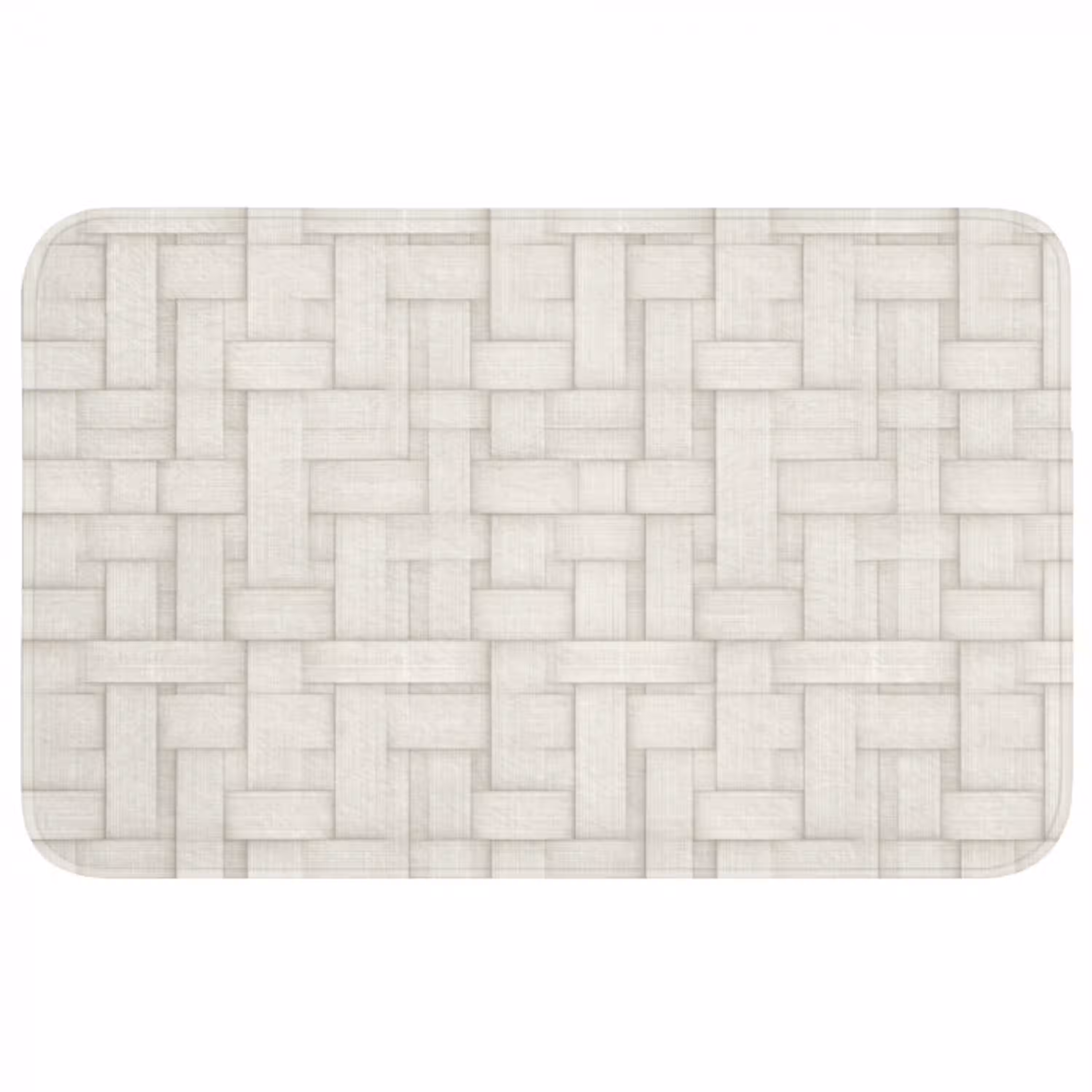 Vlechtwerk - Banen - Beige WCmat middel 1009 -3d