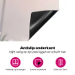 Bloemen - Bollen - Roze Inductie beschermer vinyl 3mm klein -wsfeer4_website