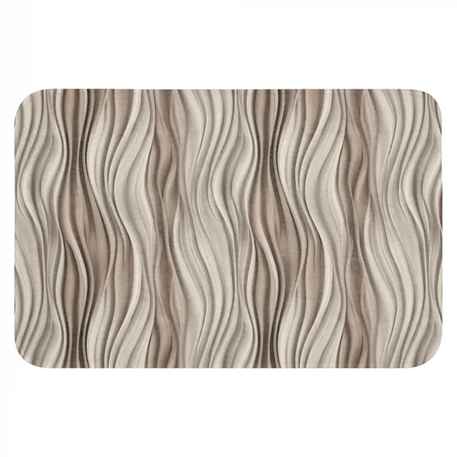 WC Mat - Golven - 3D - Crème