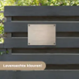 Japandi - Beige - Modern tuinposter los doek klein -sfeer3