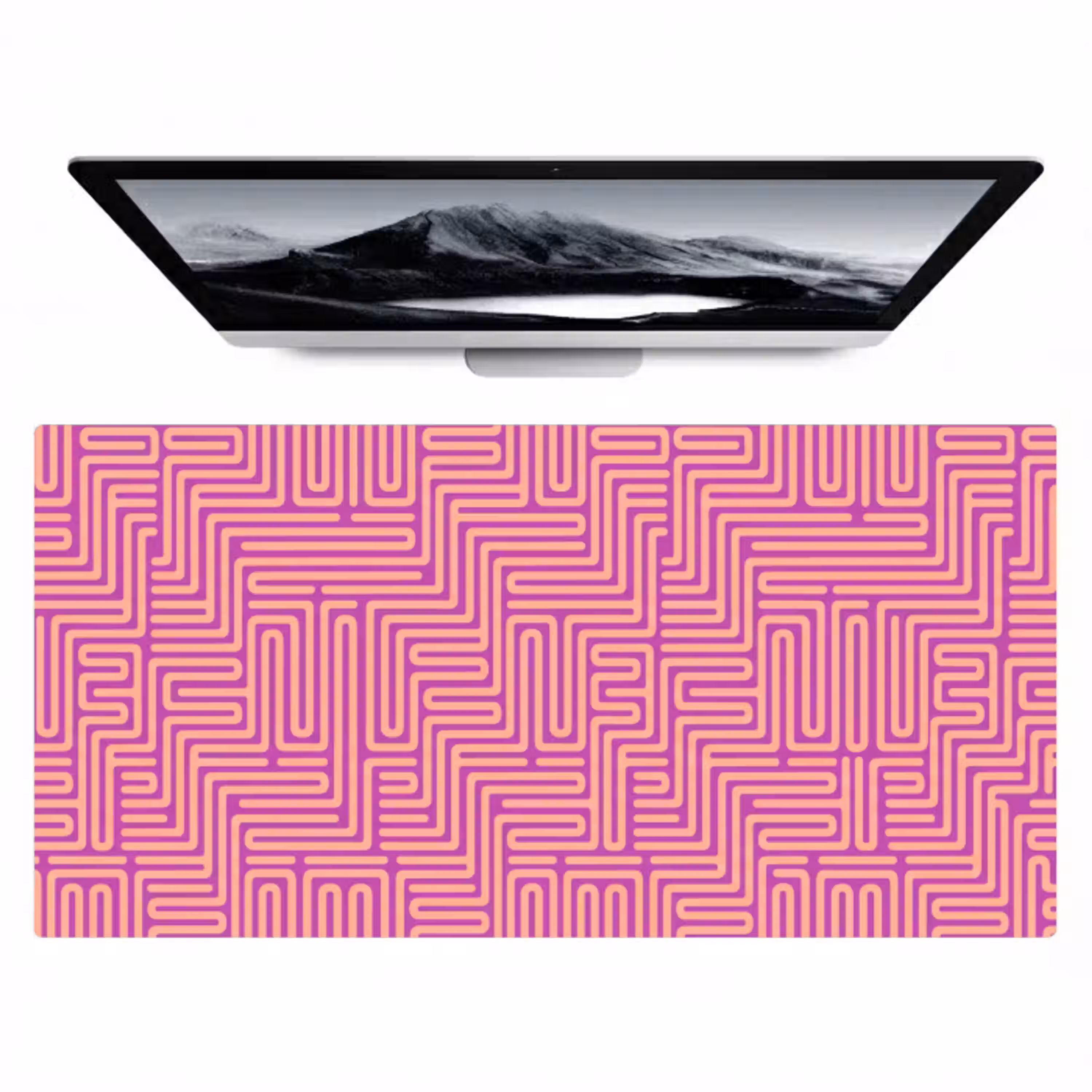 Patroon - Lijnen - Abstract - Modern - Paars Muismat XXL klein -zzz3d