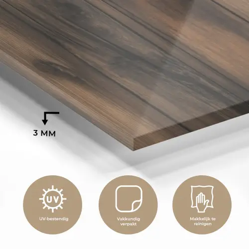 Hout - Rustiek - Donkere Planken plexiglas 5mm klein -sfeer2