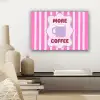 More coffee - Roze - Paars - Strepen - Mok canvas 2cm klein -sfeer6
