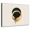 Abstract ontwerp - Zwarte cirkel - Verfvlekken Textielframe - compleet frame klein -3d