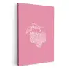 Frambozen - Steel - Getekend - Roze KitchenYeah - Keuken - Canvas klein -3d