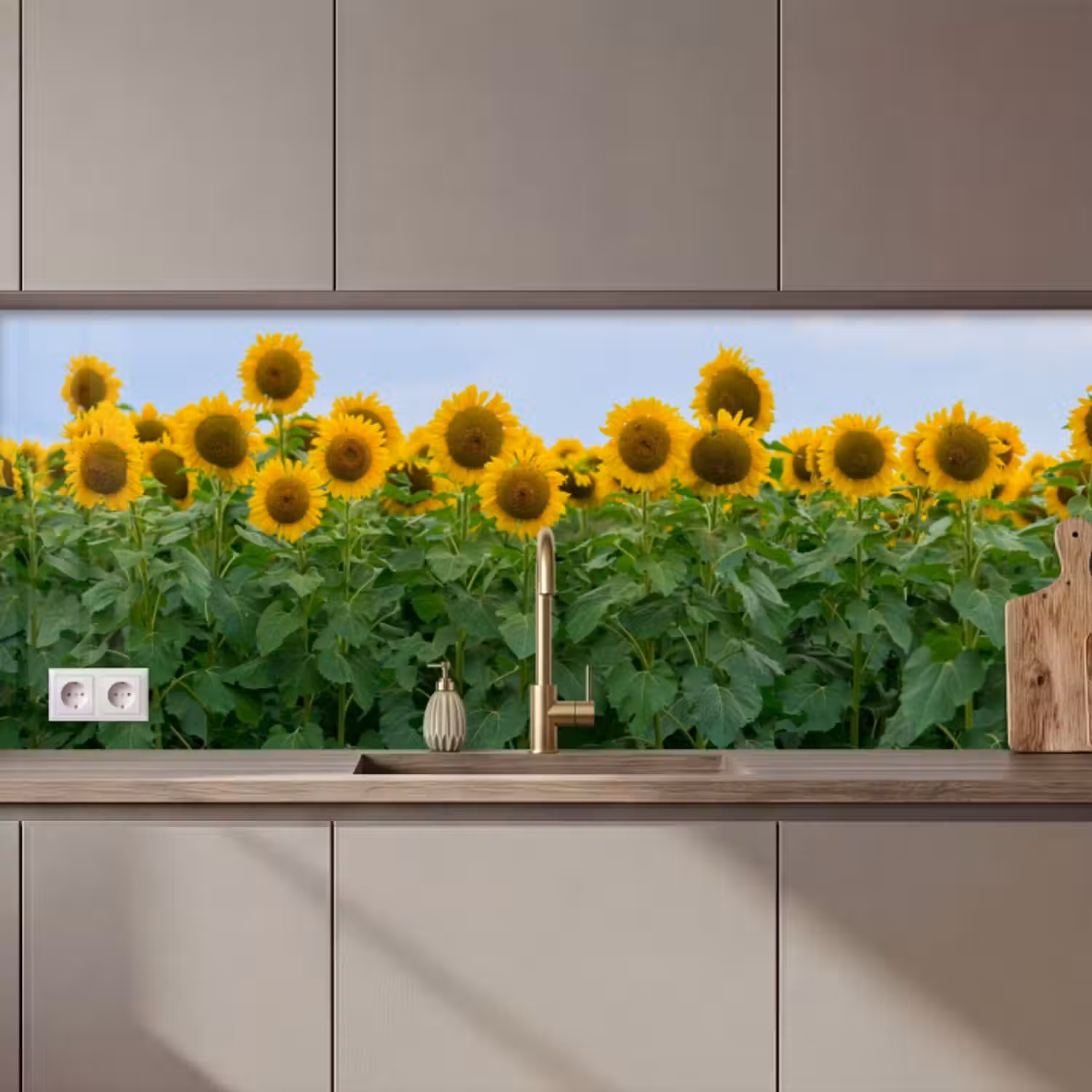Küchenrückwand - Sonnenblumen - Gelb - Natur