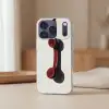 Telefoon - Koord - Rood - Minimalistisch Telefoonhoesje iPhone 17 Pro klein -sfeer2