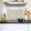 Golven - Wit - Minimalistisch Inductie beschemer met haakjes klein 777 -sfeer2