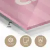 Gestreept - Roze - Chéri plexiglas 5mm klein -sfeer2