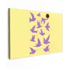 Vogels - Cirkel - Geel - Beweging canvas 2cm klein -z3d
