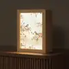 Takken - Bloemen - Vogeltjes - Roze Light Box met kabel (Tafellamp) klein -z3d_website
