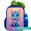 Schattige baby draak Kinderrugzak - Blauw middel -inhoud_NL