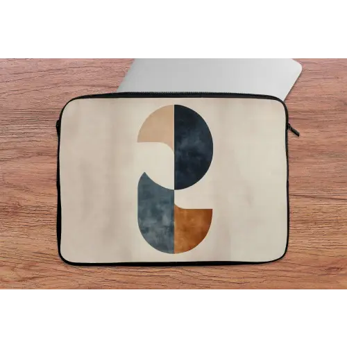 Cirkels - Abstract - Kleurrijk laptophoes neopreen klein -tafel
