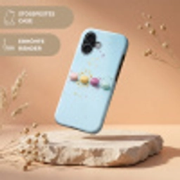 Macarons - Kleurrijk - Pastel Toughcase MagSafe Apple iPhone 17 klein -USP_RandenV_DE