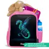 Legendarische cyberdraak Kinderrugzak - Roze middel -inhoud_NL
