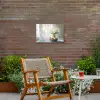 Vaas - Eieren - Bloemen Tuinposter op houten frame 2 cm dik klein -sfeer3