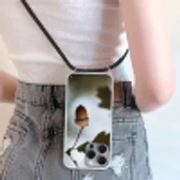 Eikel - Eikenblad - Bos - Herfst - Natuur Hoesje iPhone 16 Pro Max met koord klein -sfeer5
