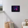 Stier - Neon - Zwart - Kleur tuinposter los doek klein -sfeer8