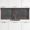 Blauw - Grijs - Roest - Patroon keuken achterwand 2 middel 871 -3d
