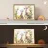 Giraffe - Wilde dieren - Natuur - Kinderen Light Box met batterij (Wandlamp kind) middel -sfeer3_kind