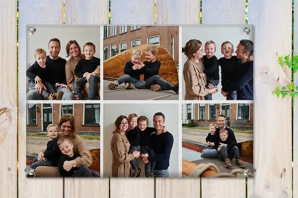 Tuinposter met fotocollage