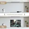 Boeket - Bloemen - Kleurrijk - Astronaut keuken achterwand spatscherm klein -voor_na_NL