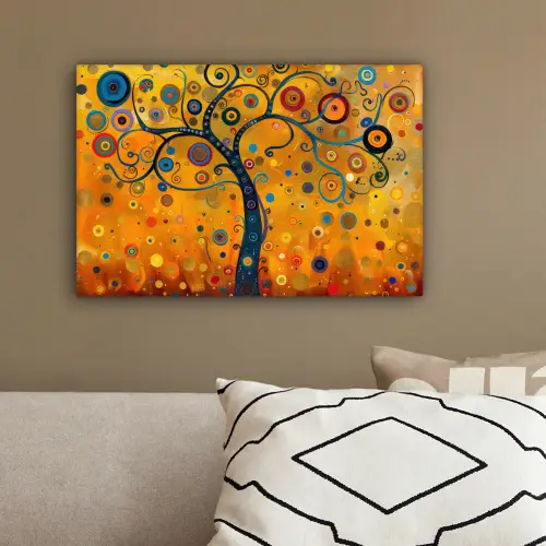 Abstract - Boom - Levensboom - Modern canvas 2cm klein -sfeer3