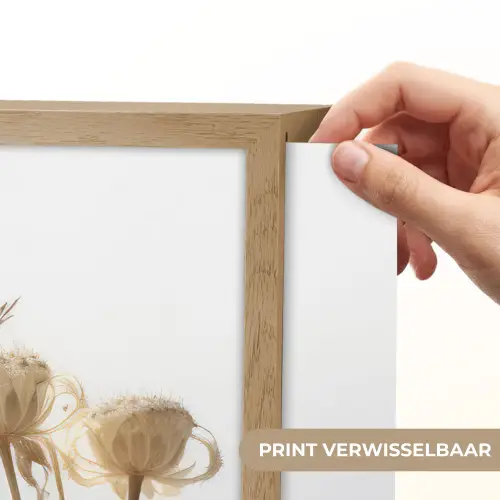 Droogbloemen - Natuur - Botanisch Light Box met batterij (Wandlamp) middel -USP_websiteprintNL