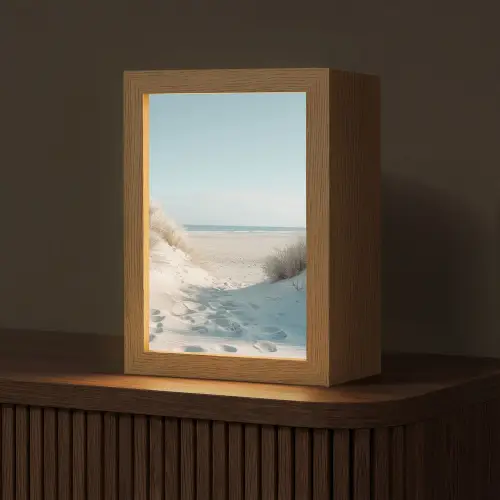 Duinen - Planten - Zomer - Natuur Light Box met kabel (Tafellamp) klein -z3d_website