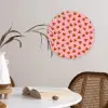 Roze - Watermeloen - Geel - Stippen Wandcirkel plexiglas klein 852 -sfeer4