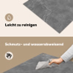Beton - Grijs - Abstract - Betonlook Inductie beschemer met haakjes middel -ky-schoon-de
