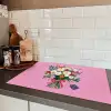Bloemen - Quote - Kaartje - Kleurrijk Inductie beschermer vinyl 3mm klein -sfeer3