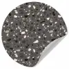 Terrazzo -  Patroon - Grijs Wandcirkel behangsticker klein 186 -3d