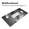 Vrouw - Zwart Wit - Ketting - Zonnebril Muismat XXL klein -sfeer4