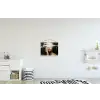 Hand - Gezicht - Strepen - Abstract textielposter latten blank klein -kinderkamer