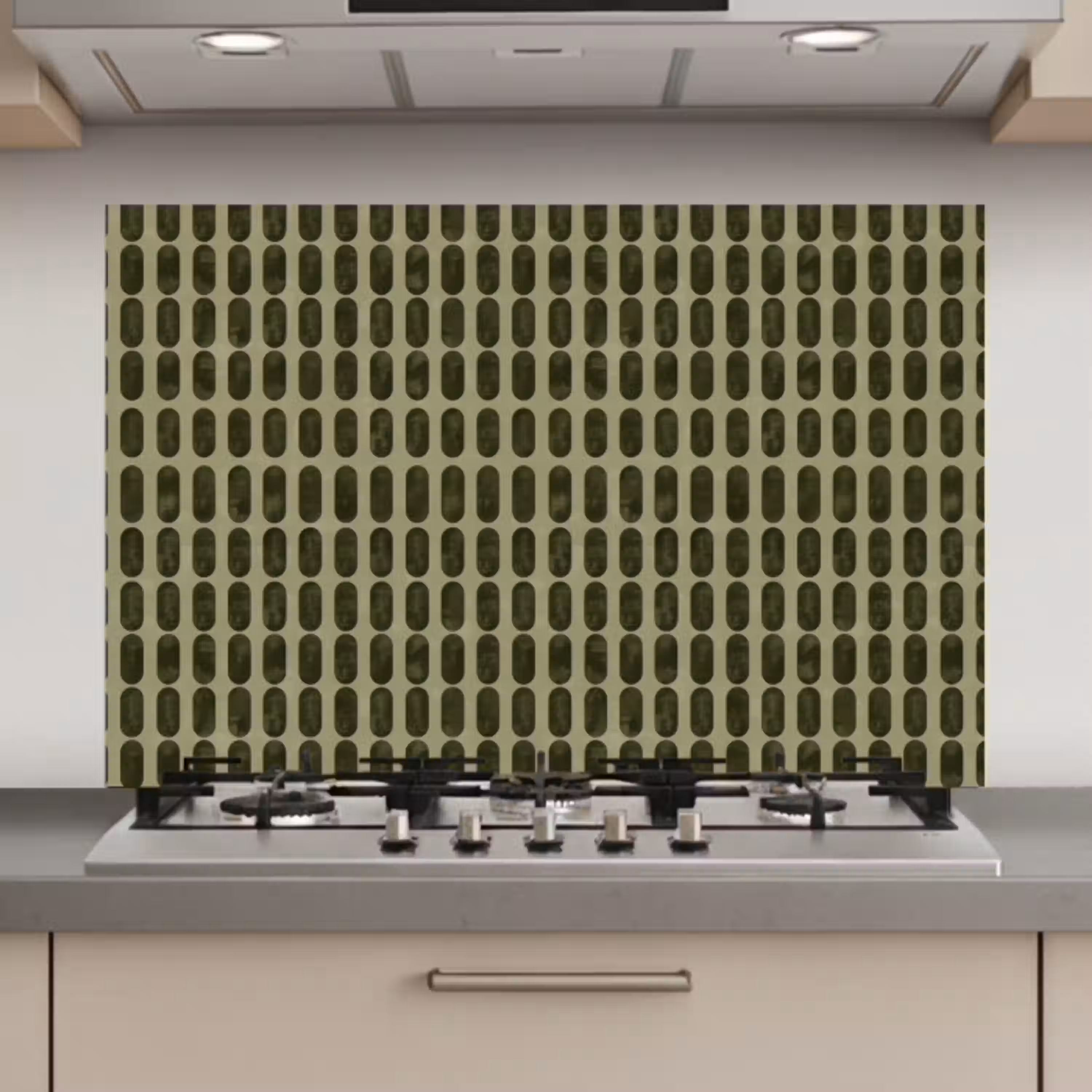 Ritmisch - Effect - Groen keuken achterwand spatscherm klein 900 -3d_website