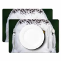 Sneeuwuil - Portret - Geel Placemat vinyl groot -zzsfeer2_Kitchenyeah-website