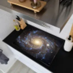 Kosmos - Sterrenstelsel - Donker Inductie beschemer met haakjes klein -sfeer1
