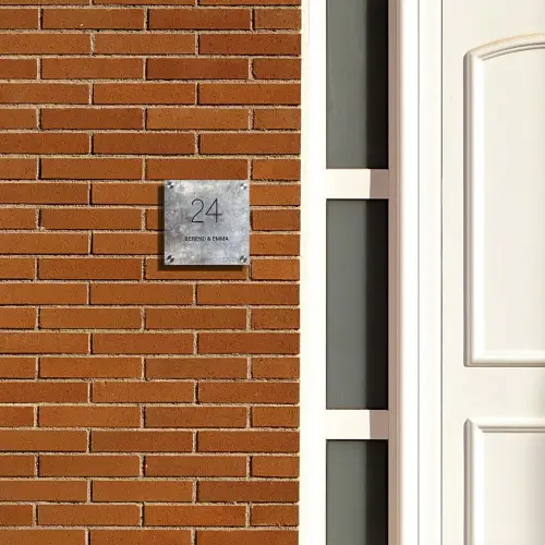 Beton - Klassiek Naambord Vierkant klein -sfeer3-XS