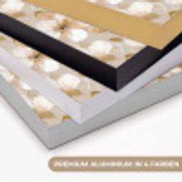 Bloemen - artistiek - Goud Textielframe zwart klein 947 -USP_kleurenDE