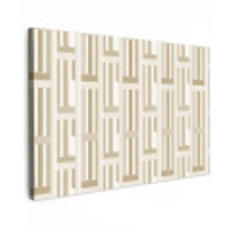 Modern - Geometrisch - Beige Tuinposter op houten frame 2 cm dik klein 845 -3d