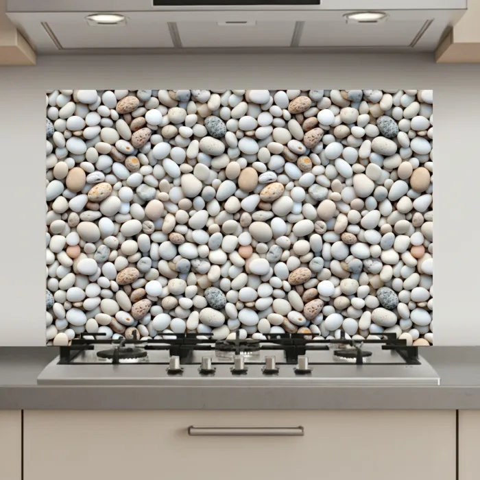 Zomer - Lichte - Kiezels keuken achterwand spatscherm klein 900 -3d_website