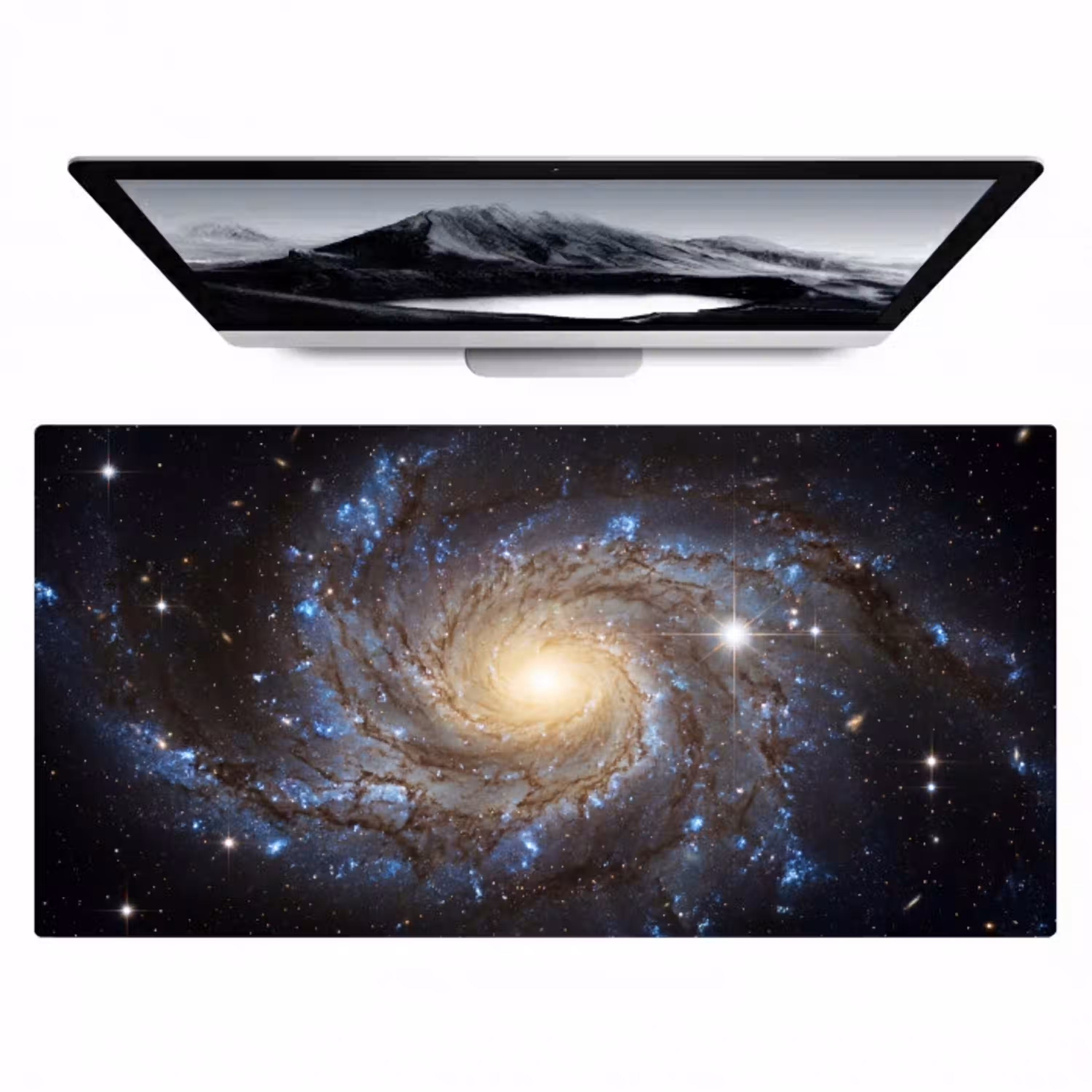 Kosmos - Sterrenstelsel - Donker Muismat XXL klein -zzz3d