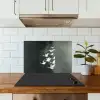 Vogel - Japandi - Groen keuken achterwand spatscherm klein -sfeer2