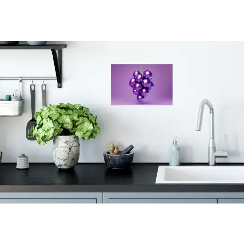Druif - Disco - Glitter - Paars Muursticker klein -keuken