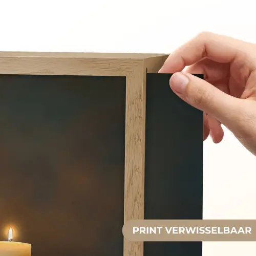 Kaarsen - Stilleven - Rustiek - Boeken Light Box met batterij (Wandlamp) middel -USP_websiteprintNL