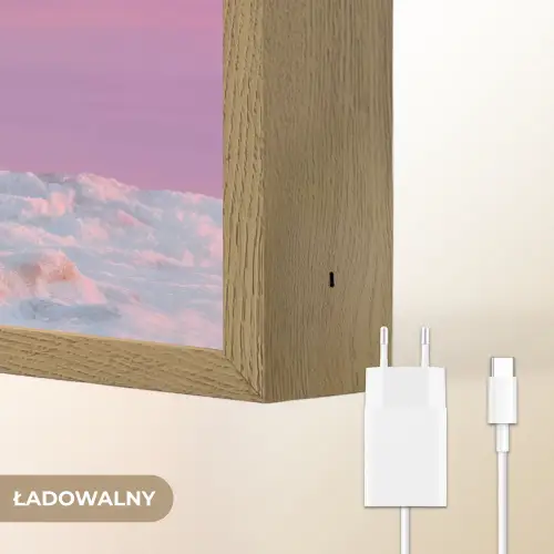 Poolvos - Sneeuw - Roze Light Box met batterij (Wandlamp kind) middel -USP_websiteoplaadbaarNL