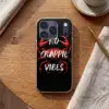 Krab - Rood - Tekst - Zwart Telefoonhoesje iPhone 17 Pro klein -sfeer1