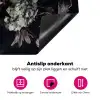 Bloemen - Vintage - Pastel - Zwart - Boeket Inductie beschermer vinyl 3mm middel -wsfeer4_website