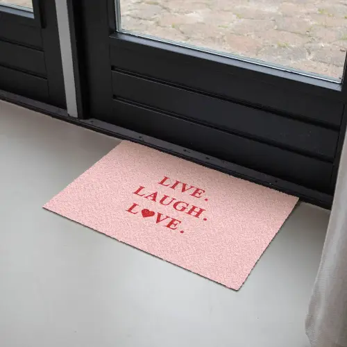 Quote - Love - Roze - Rood Deurmat klein -sfeer2